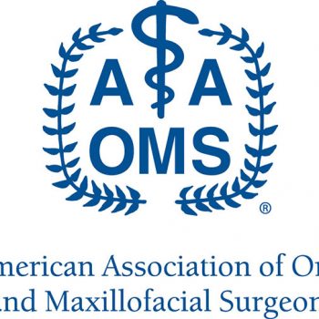 American Association of Oral and Maxillofacial Surgeons logo in blue