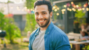 man smiling