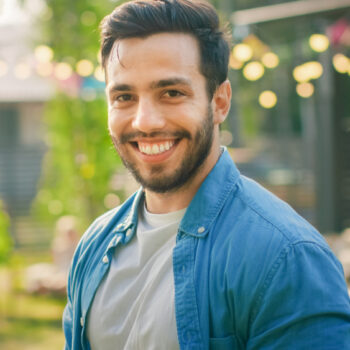 man smiling